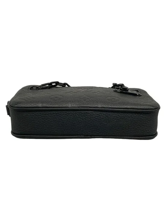 Louis Vuitton Clutch Taurillon Monogram Pochette Volga Noir Black Leather - Picture 5 of 15